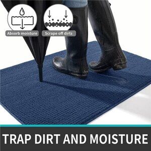 Front Door Rugs Non Slip Low Profile Absorbent Washable Mat 19.5"x31.5"